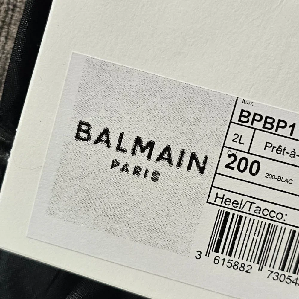 Balmain Paris Women's Black Beachwear Top High Waist Bottom Bikini Size 38